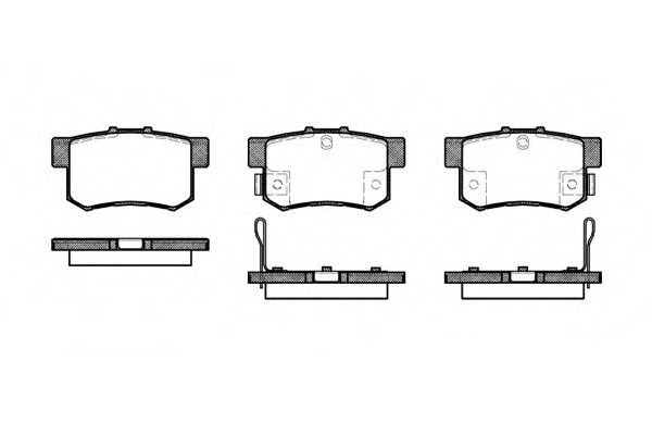 ROADHOUSE - 2325.32 - Комплект тормозных колодок, дисковый тормоз (Тормозная система)