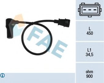 FAE - 79074 - Датчик частоты вращения, управление двигателем (Приготовление смеси)