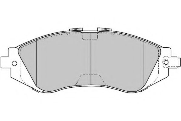 NECTO - FD6819A - Комплект тормозных колодок, дисковый тормоз (Тормозная система)