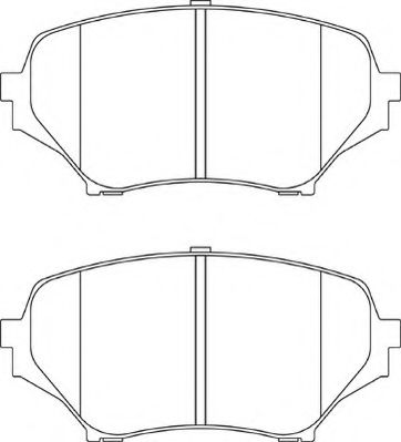 NECTO - FD7245A - Комплект тормозных колодок, дисковый тормоз (Тормозная система)