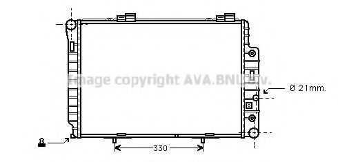 AVA QUALITY COOLING - MS2147 - Радиатор, охлаждение двигателя (Охлаждение)