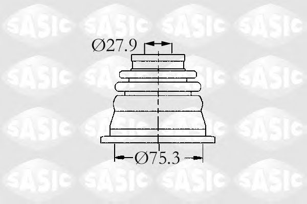 SASIC - 4003470 - Комплект пылника, приводной вал (Привод колеса)