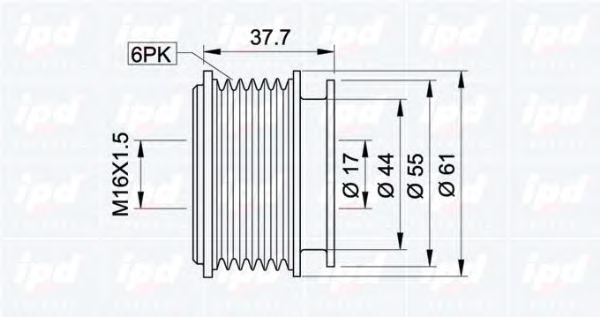 IPD - 12-0005 - Механизм свободного хода генератора (Генератор)