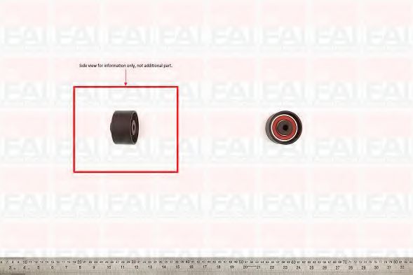 FAI AUTOPARTS - T3011 - Паразитный / Ведущий ролик, зубчатый ремень