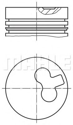 MAHLE ORIGINAL - 011 54 02 - Поршень (Кривошипношатунный механизм)