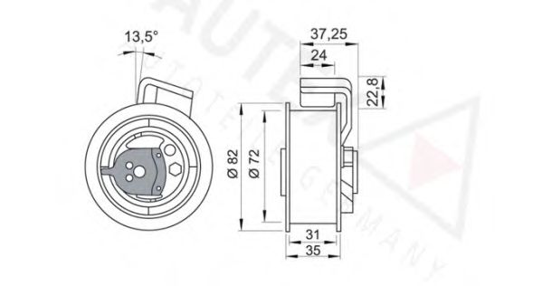 AUTEX - 641269 - Натяжной ролик, ремень ГРМ (Ременный привод)