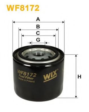 WIX FILTERS - WF8172 - Топливный фильтр (Система подачи топлива)