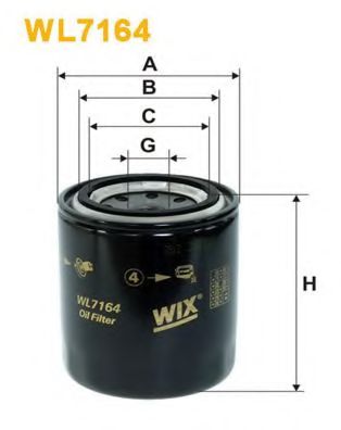 WIX FILTERS - WL7164 - Масляный фильтр (Смазывание)