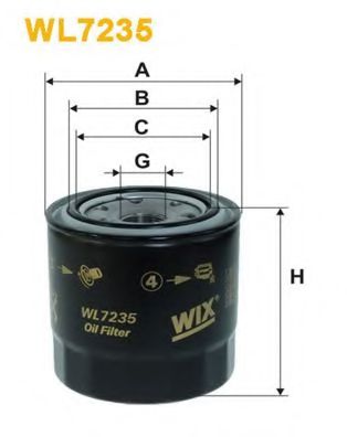 WIX FILTERS - WL7235 - Масляный фильтр (Смазывание)