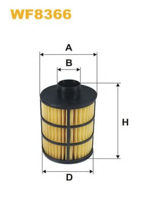 WIX FILTERS - WF8366 - Топливный фильтр (Система подачи топлива)