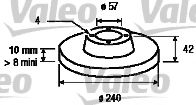 VALEO - 186594 - Тормозной диск (Тормозная система)