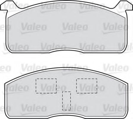 VALEO - 598614 - Комплект тормозных колодок, дисковый тормоз (Тормозная система)