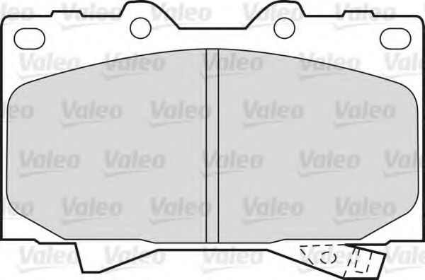 VALEO - 598535 - Комплект тормозных колодок, дисковый тормоз (Тормозная система)