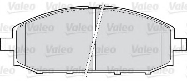 VALEO - 598524 - Комплект тормозных колодок, дисковый тормоз (Тормозная система)