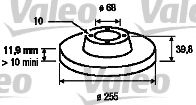 VALEO - 186856 - Тормозной диск (Тормозная система)