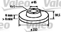 VALEO - 186729 - Тормозной диск (Тормозная система)