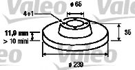 VALEO - 186245 - Тормозной диск (Тормозная система)