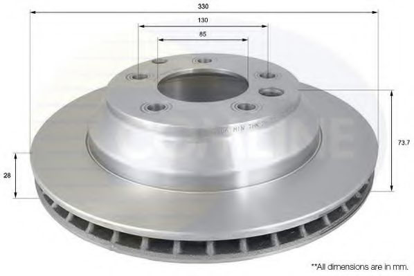 COMLINE - ADC1460V - Тормозной диск (Тормозная система)