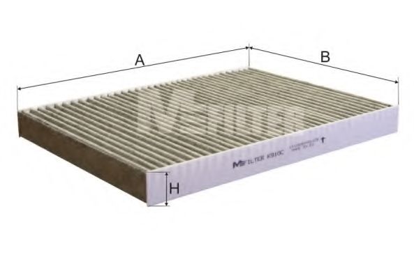 MFILTER - K 910C - Фильтр, воздух во внутренном пространстве (Отопление / вентиляция)