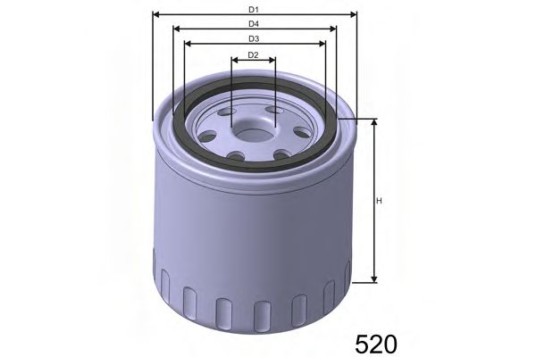 MISFAT - Z102B - Масляный фильтр (Смазывание)