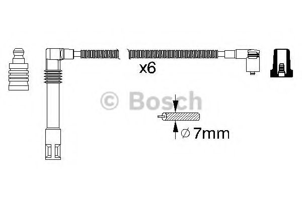 BOSCH - 0 986 356 321 - Комплект проводов зажигания (Система зажигания)