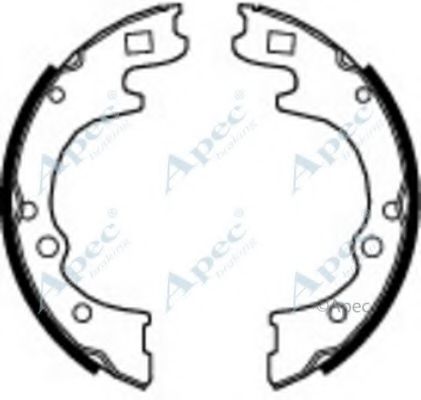 APEC BRAKING - SHU558 - Комплект тормозных колодок (Тормозная система)