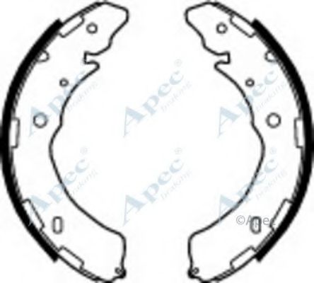 APEC BRAKING - SHU772 - Комплект тормозных колодок (Тормозная система)