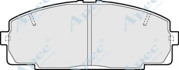 APEC BRAKING - PAD1371 - Комплект тормозных колодок, дисковый тормоз (Тормозная система)