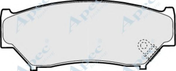 APEC BRAKING - PAD844 - Комплект тормозных колодок, дисковый тормоз (Тормозная система)