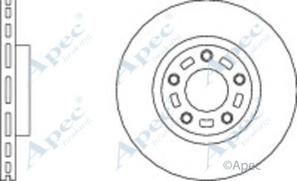 APEC BRAKING - DSK2211 - Тормозной диск (Тормозная система)