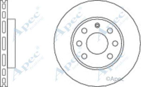 APEC BRAKING - DSK2059 - Тормозной диск (Тормозная система)