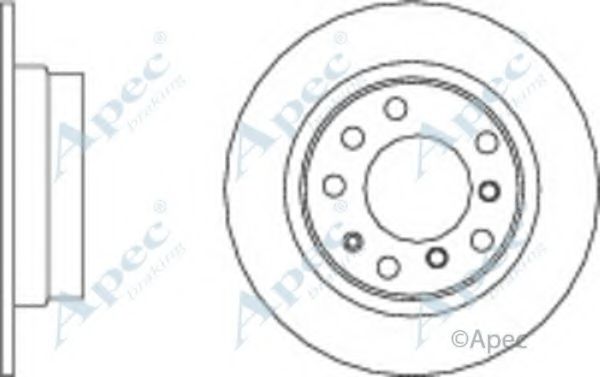 APEC BRAKING - DSK2624 - Тормозной диск (Тормозная система)