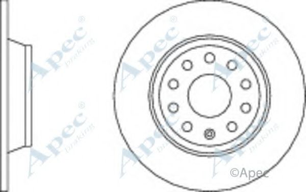 APEC BRAKING - DSK2820 - Тормозной диск (Тормозная система)