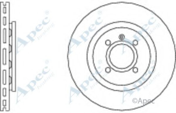 APEC BRAKING - DSK601 - Тормозной диск (Тормозная система)