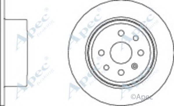 APEC BRAKING - DSK712 - Тормозной диск (Тормозная система)