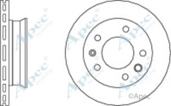 APEC BRAKING - DSK771 - Тормозной диск (Тормозная система)