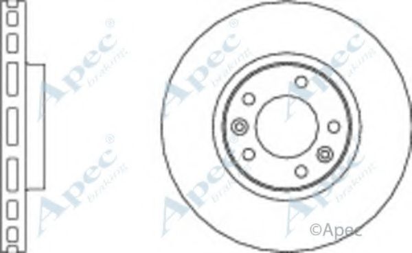 APEC BRAKING - DSK824 - Тормозной диск (Тормозная система)