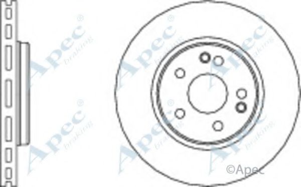 APEC BRAKING - DSK964 - Тормозной диск (Тормозная система)