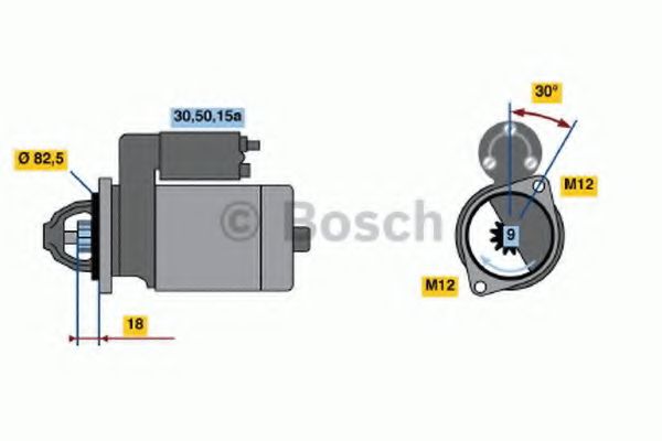 BOSCH - 0 001 107 068 - Стартер (Система стартера)