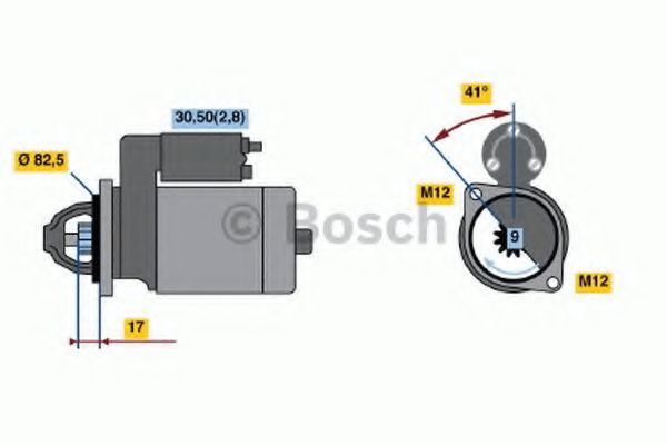 BOSCH - 0 001 107 427 - Стартер (Система стартера)