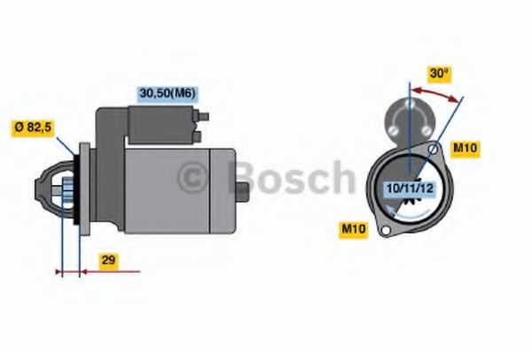 BOSCH - 0 986 017 260 - Стартер (Система стартера)