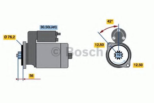 BOSCH - 0 986 018 040 - Стартер (Система стартера)