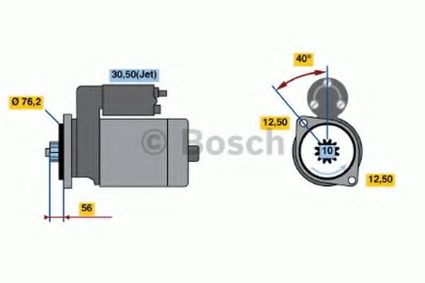 BOSCH - 0 986 020 780 - Стартер (Система стартера)