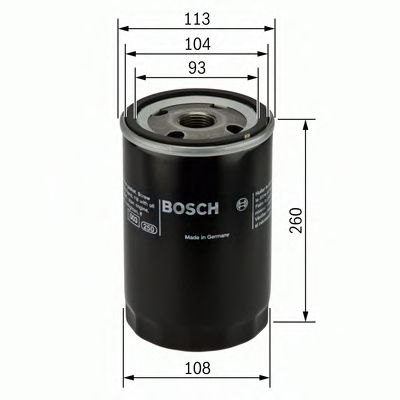 BOSCH - 0 451 103 343 - Масляный фильтр (Смазывание)