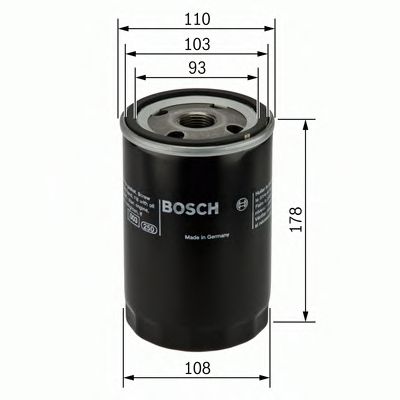 BOSCH - 0 451 301 207 - Масляный фильтр (Смазывание)