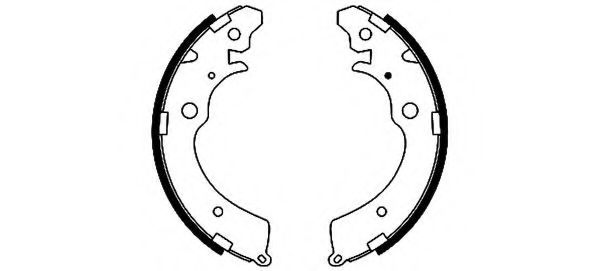 HELLA PAGID - 8DB 355 001-481 - Комплект тормозных колодок (Тормозная система)