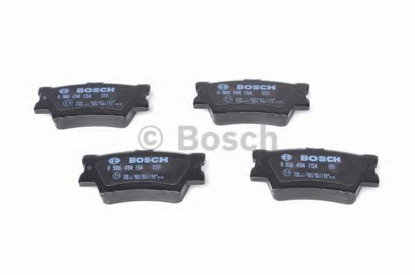 BOSCH - 0 986 494 154 - Комплект тормозных колодок, дисковый тормоз (Тормозная система)