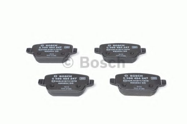 BOSCH - 0 986 494 247 - Комплект тормозных колодок, дисковый тормоз (Тормозная система)