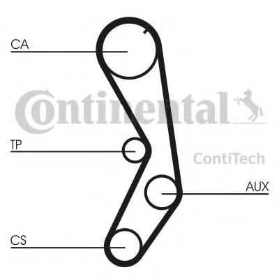 CONTITECH - CT605K1 - Комплект ремня ГРМ (Ременный привод)