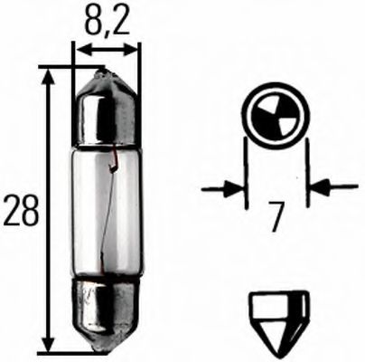 HELLA - 8GM 002 094-121 - Лампа накаливания, фонарь указателя поворота (Сигнализация)